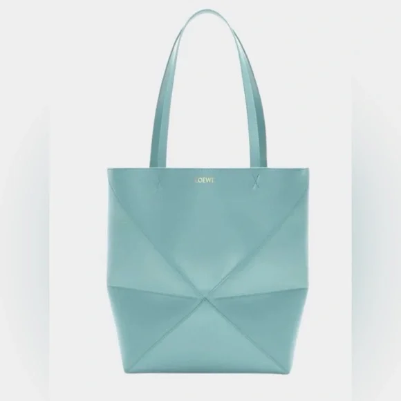 NWT Loewe Medium Puzzle Fold Tote In Shiny Calfskin - Picture 6 of 7